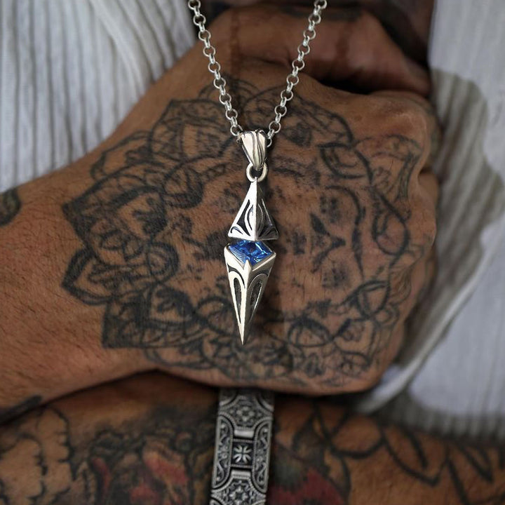 North Star Guidance Sapphire Pendant Necklace