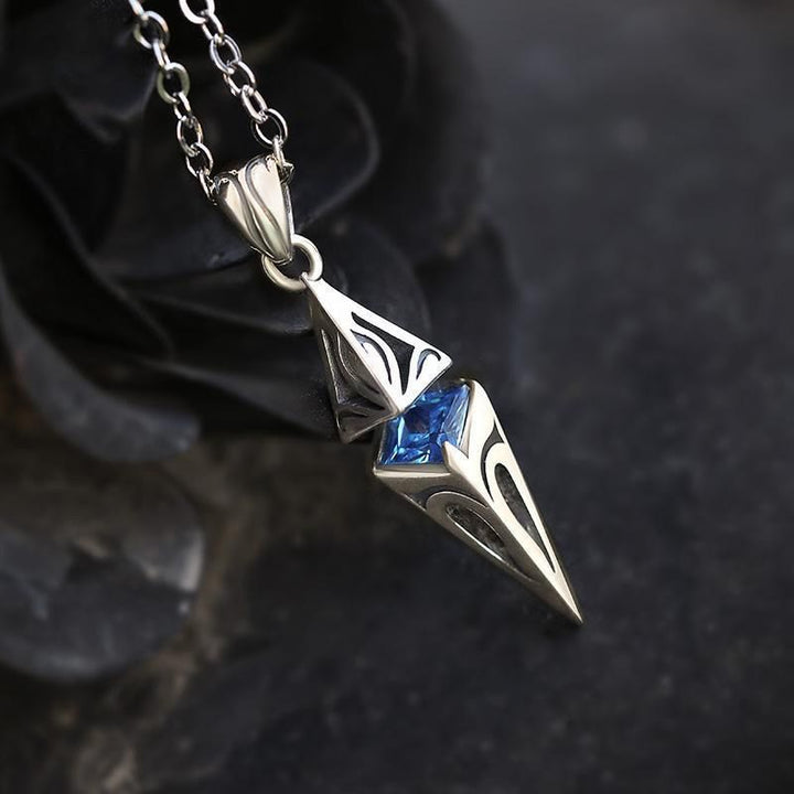 North Star Guidance Sapphire Pendant Necklace