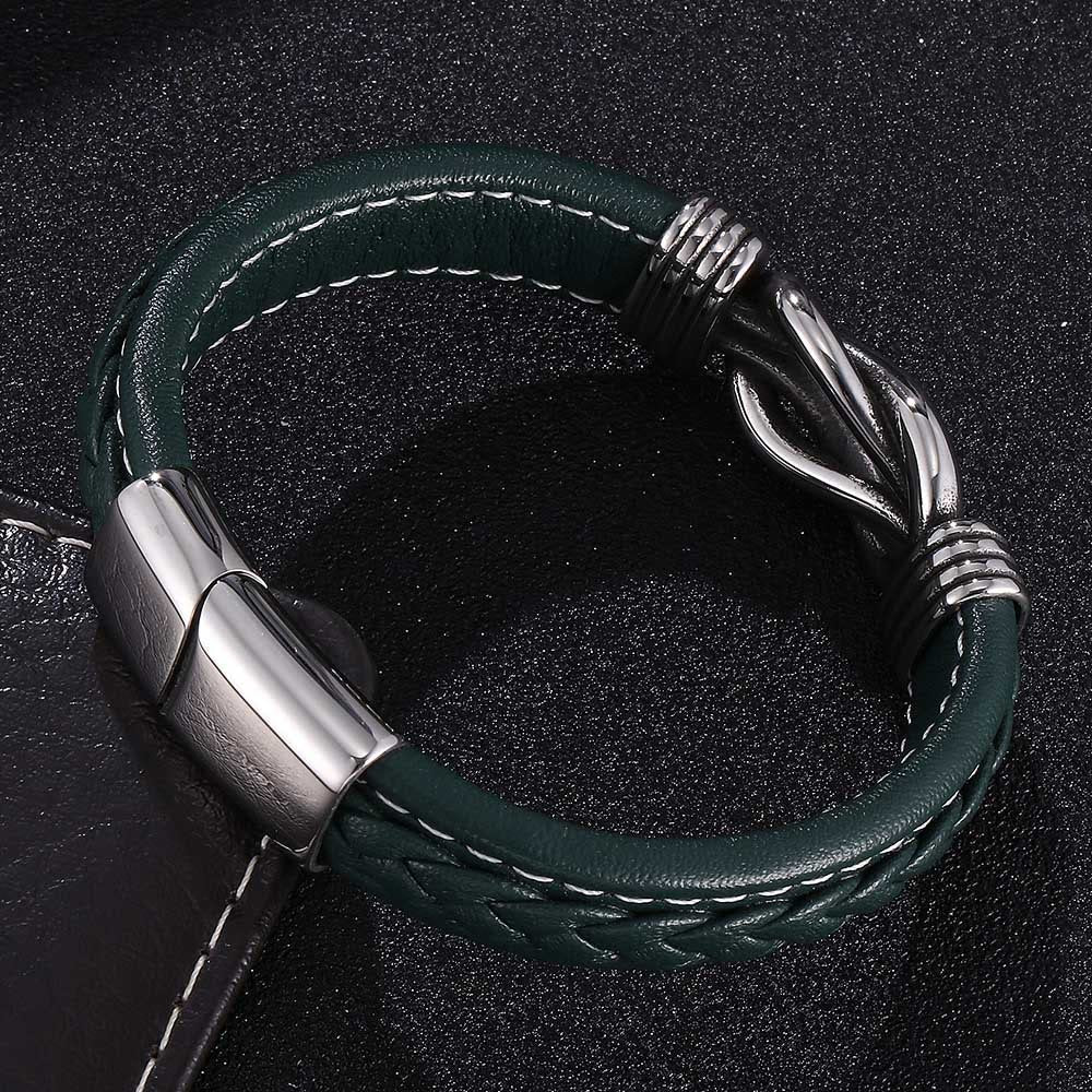 Men's Infinity Knot Leather Bracelet