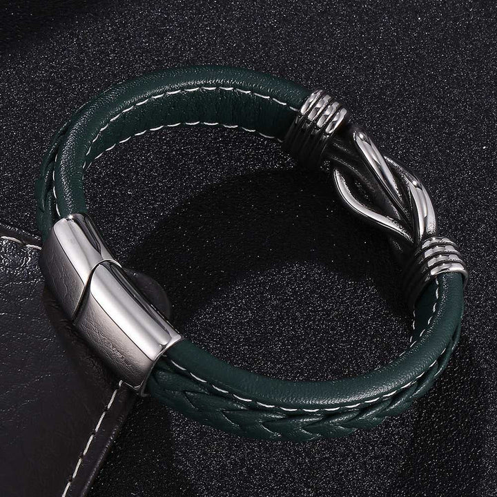 Men's Infinity Knot Leather Bracelet
