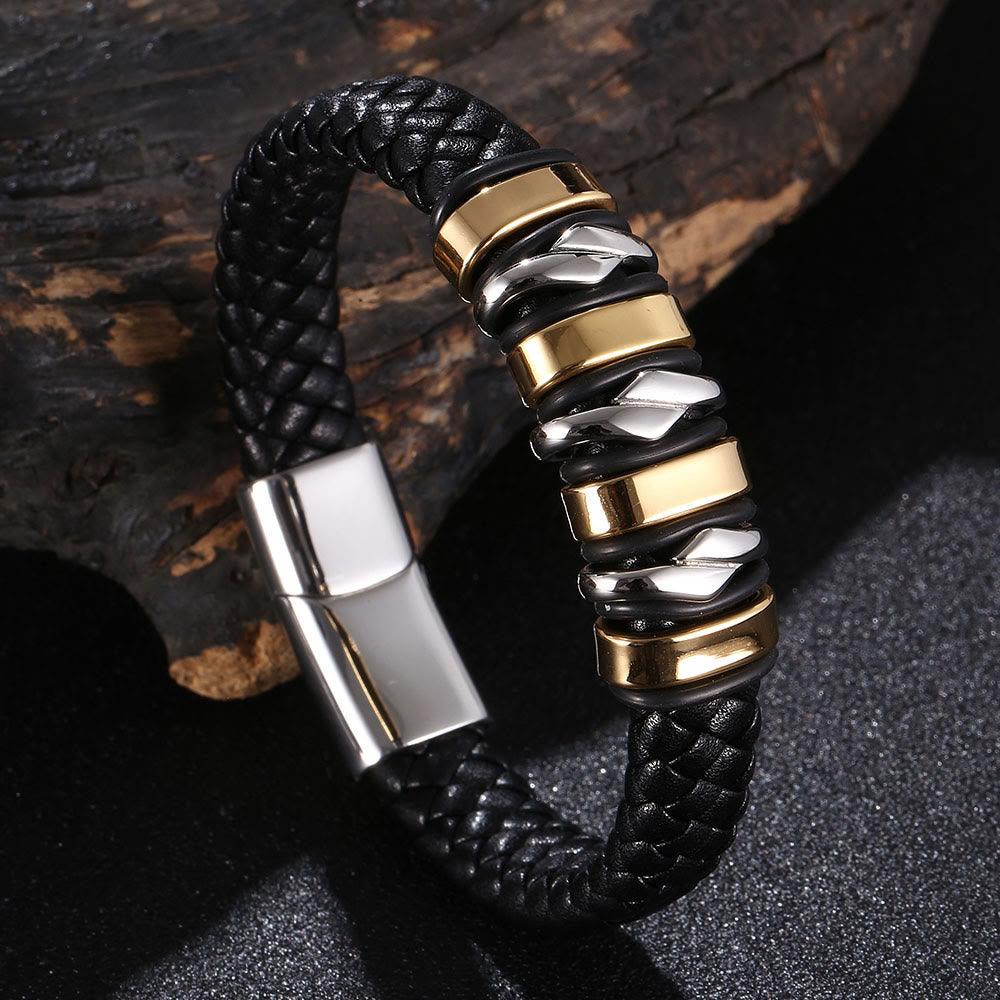 Punk Spiral Leather Bracelet