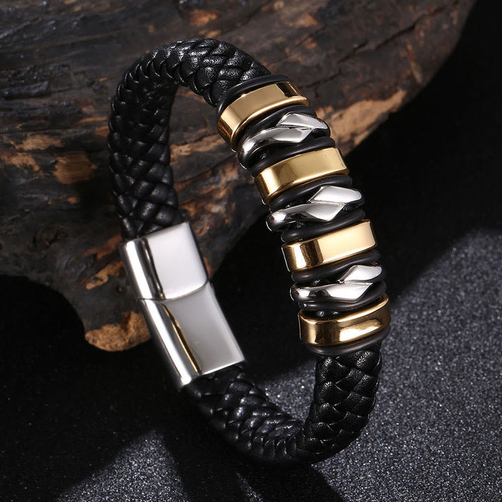 Punk Spiral Leather Bracelet