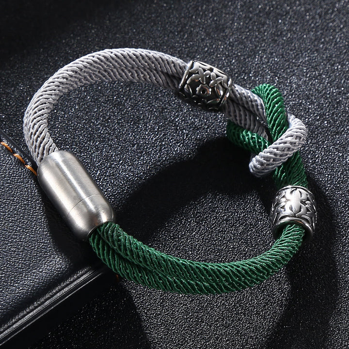 Two Tone Double Layer Bracelet