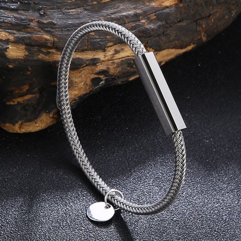 Circular Steel Wire Bracelet
