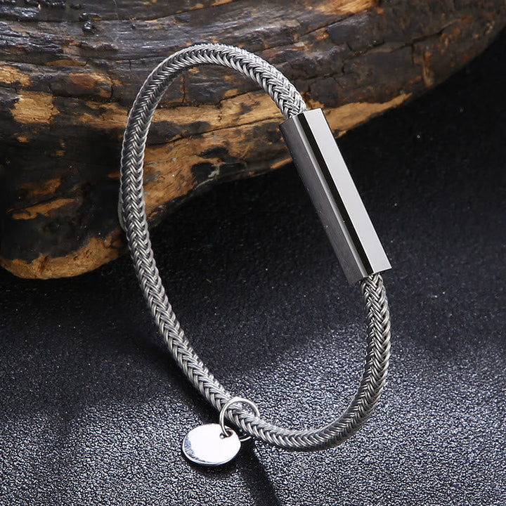 Circular Steel Wire Bracelet