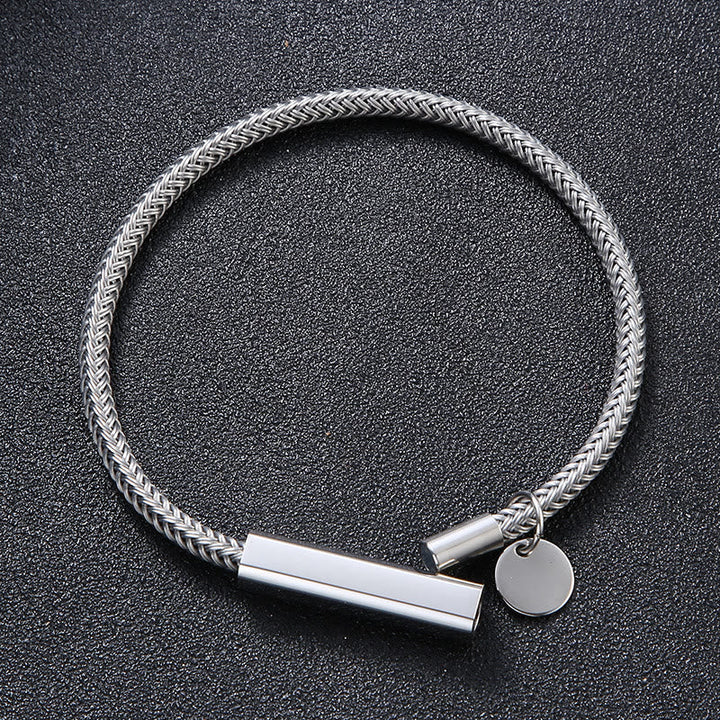 Circular Steel Wire Bracelet