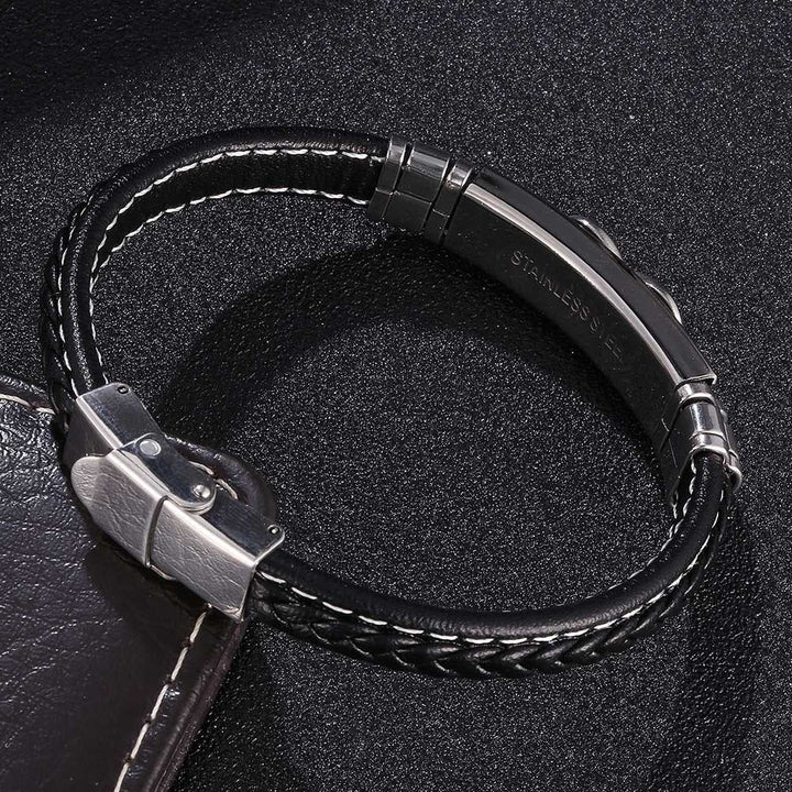 Infinity Eight Leather Bracelet