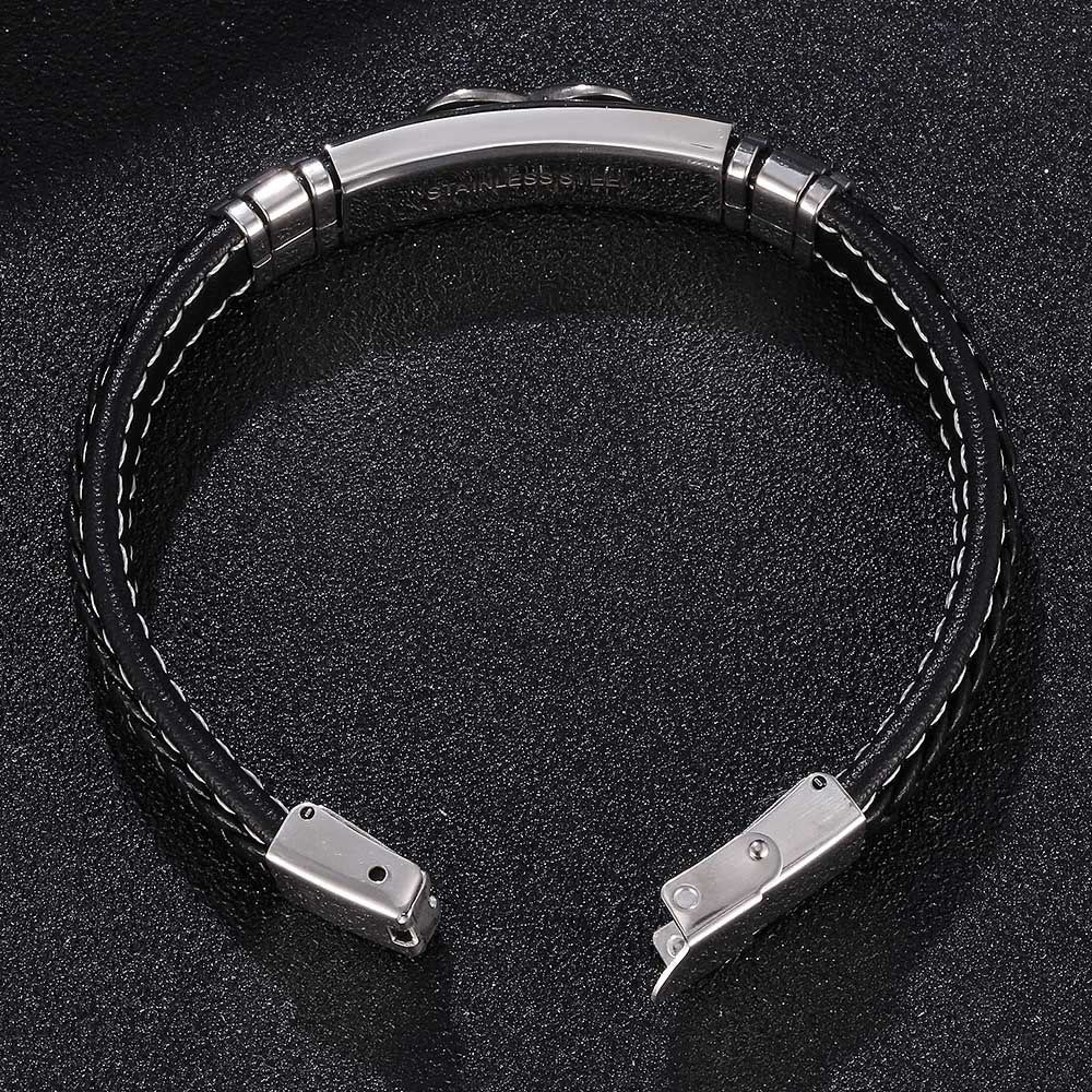 Infinity Eight Leather Bracelet