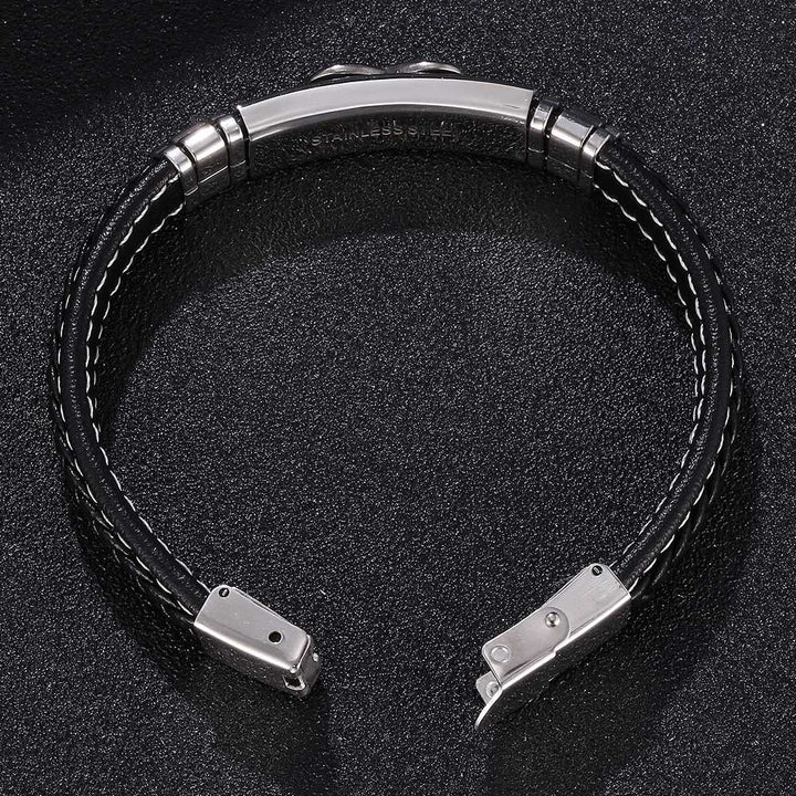 Infinity Eight Leather Bracelet