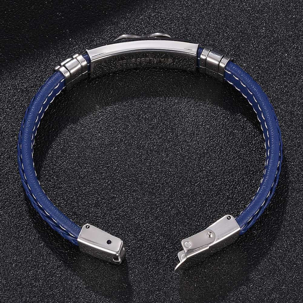 Infinity Eight Leather Bracelet
