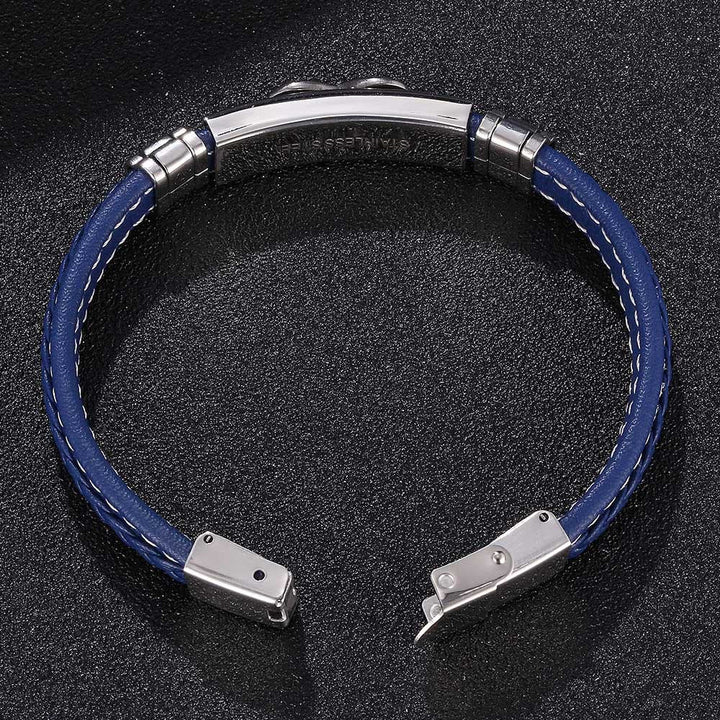 Infinity Eight Leather Bracelet