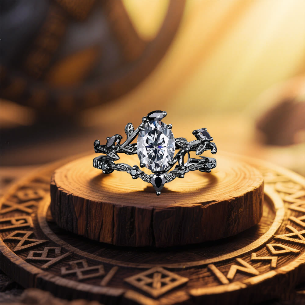Valkyrie's Radiance Moissanite Ring
