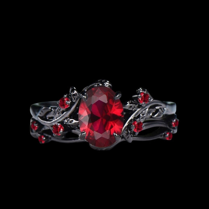 Apple Of Idunn Garnet Ring