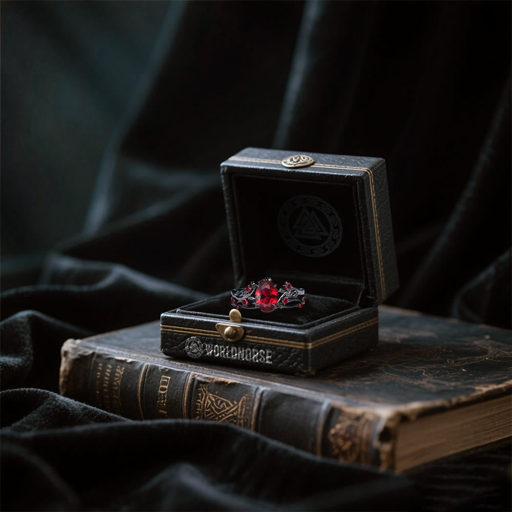 Apple Of Idunn Garnet Ring