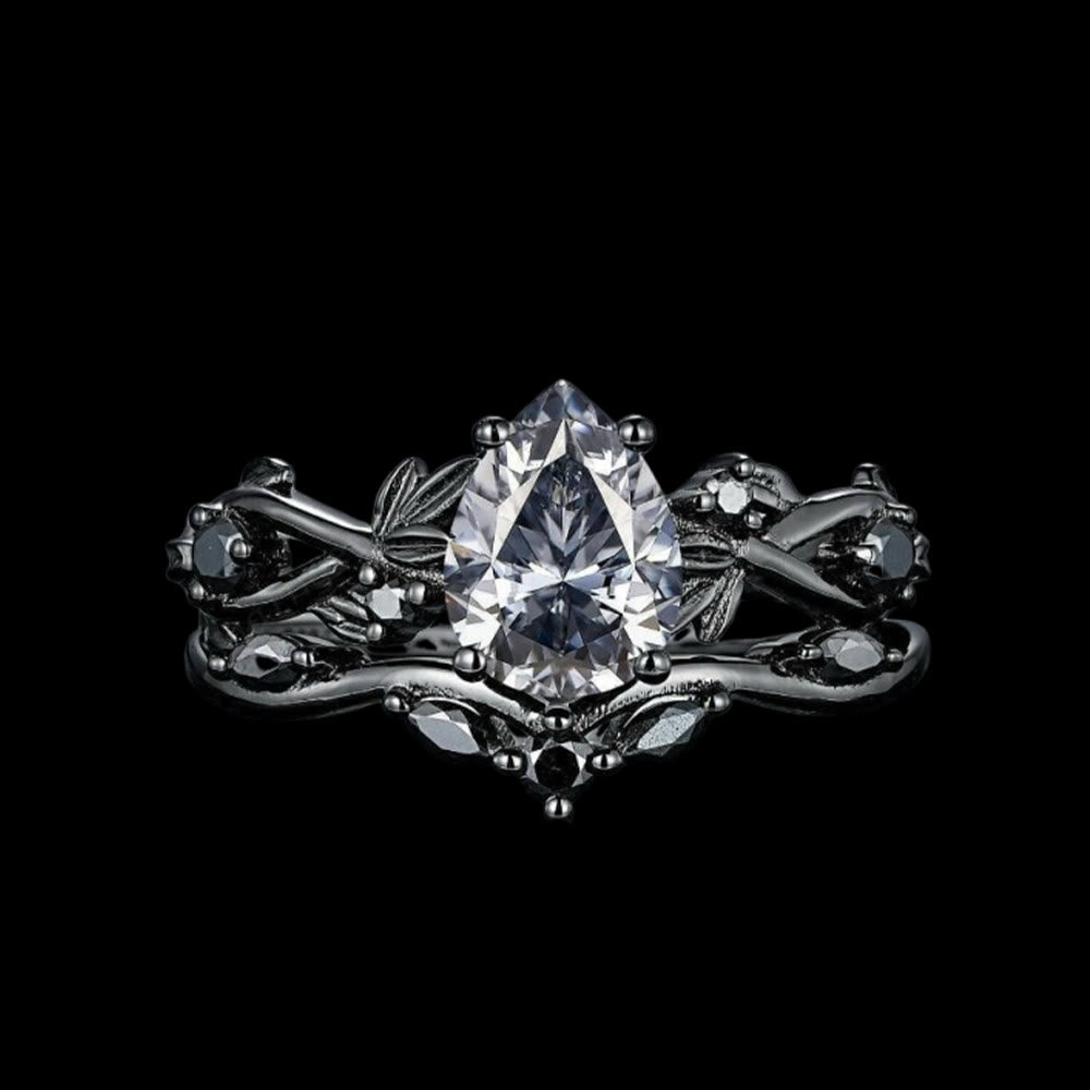 Drop Of Yggdrasil Two Piece Ring Set