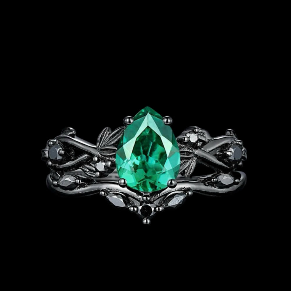 Drop Of Yggdrasil Two Piece Ring Set
