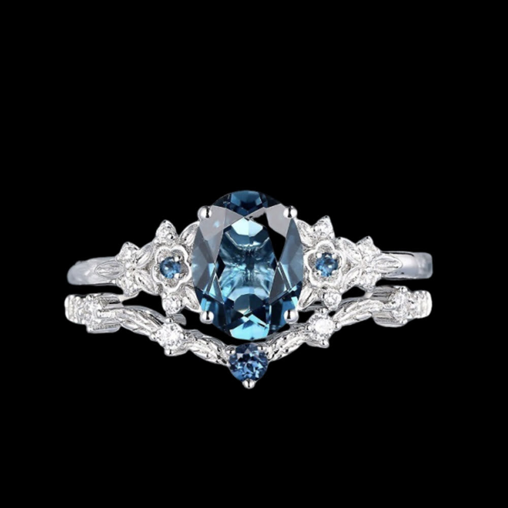 Freyja's Ice And Blossoms Ring Set