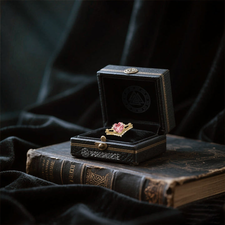 Freya's Heart Leaf Ring