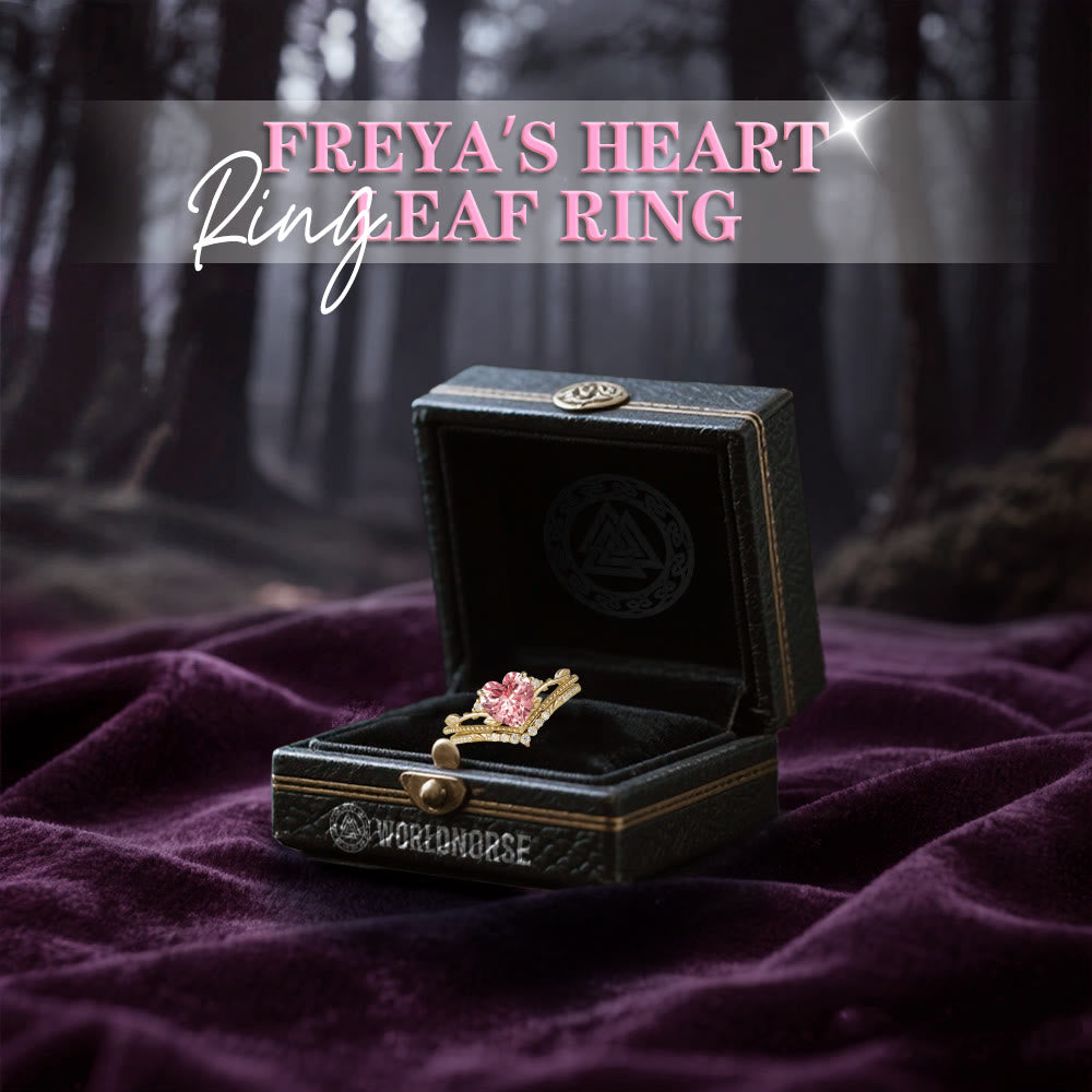 Freya's Heart Leaf Ring