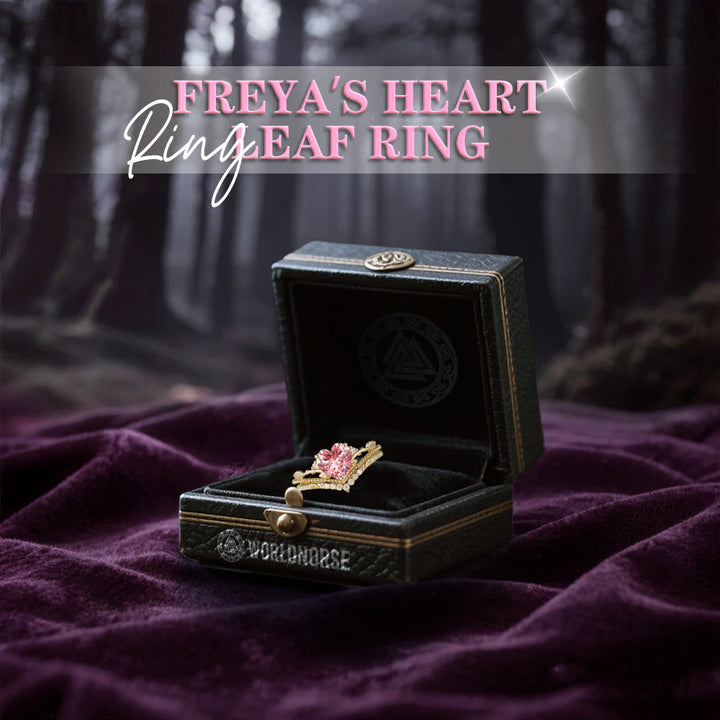 Freya's Heart Leaf Ring