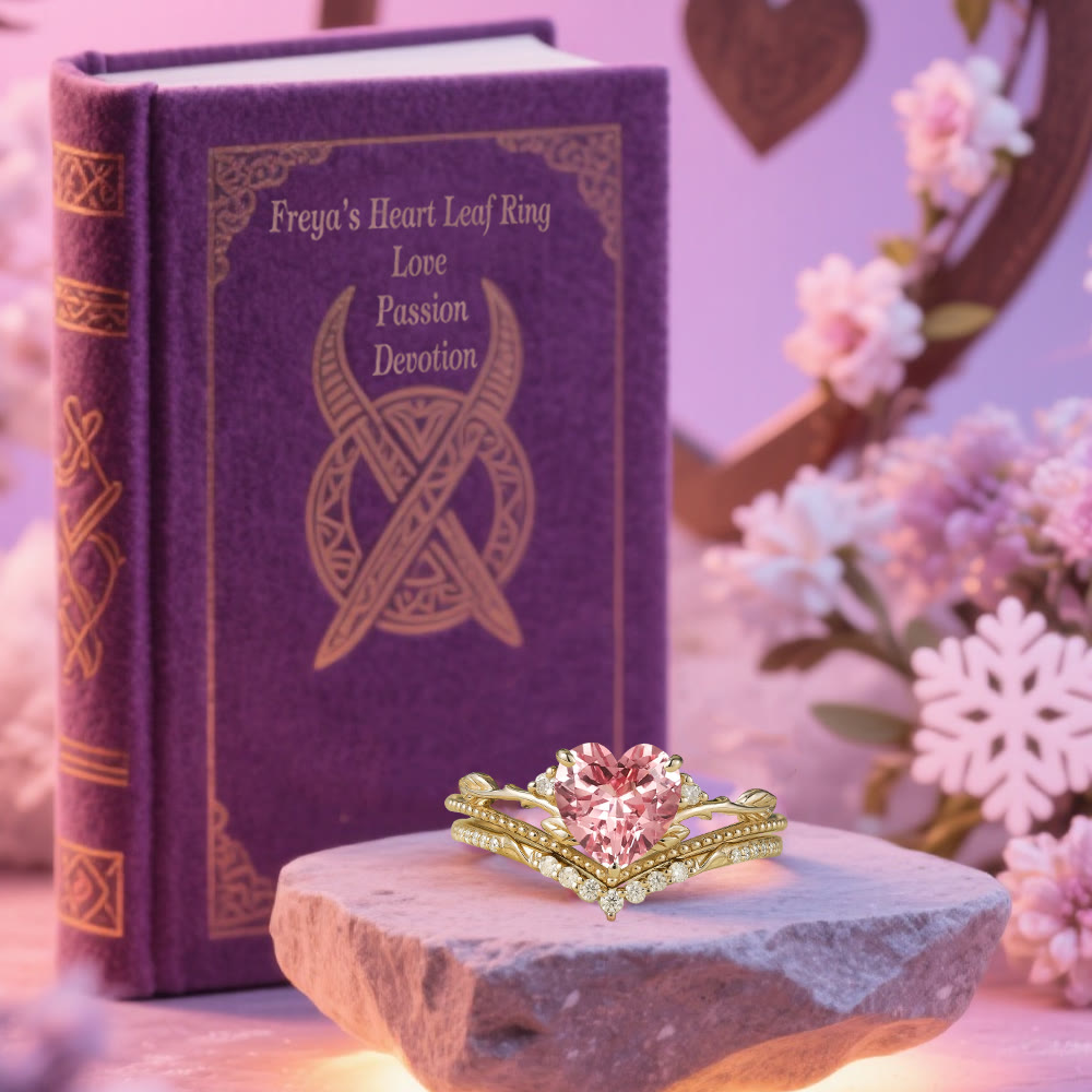 Freya's Heart Leaf Ring