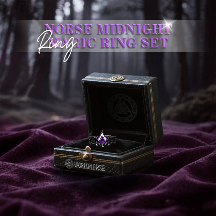 Norse Midnight Magic Ring Set