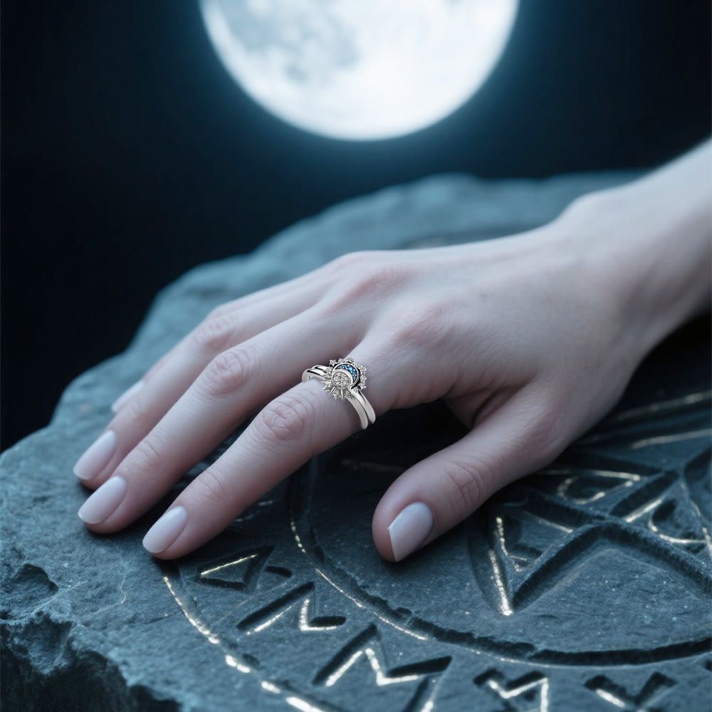 Máni Sun & Moon Ring Set