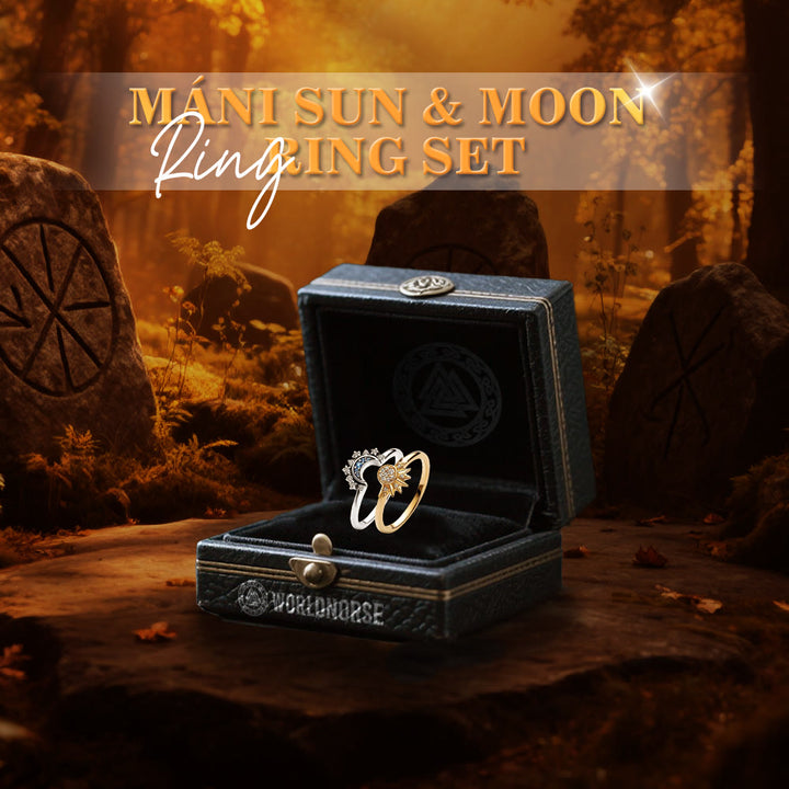 Máni Sun & Moon Ring Set