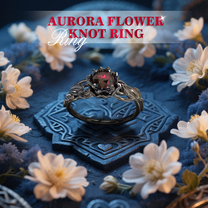 Aurora Flower Knot Ring