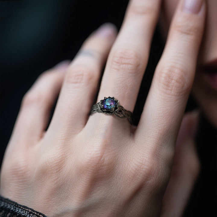 Aurora Flower Knot Ring