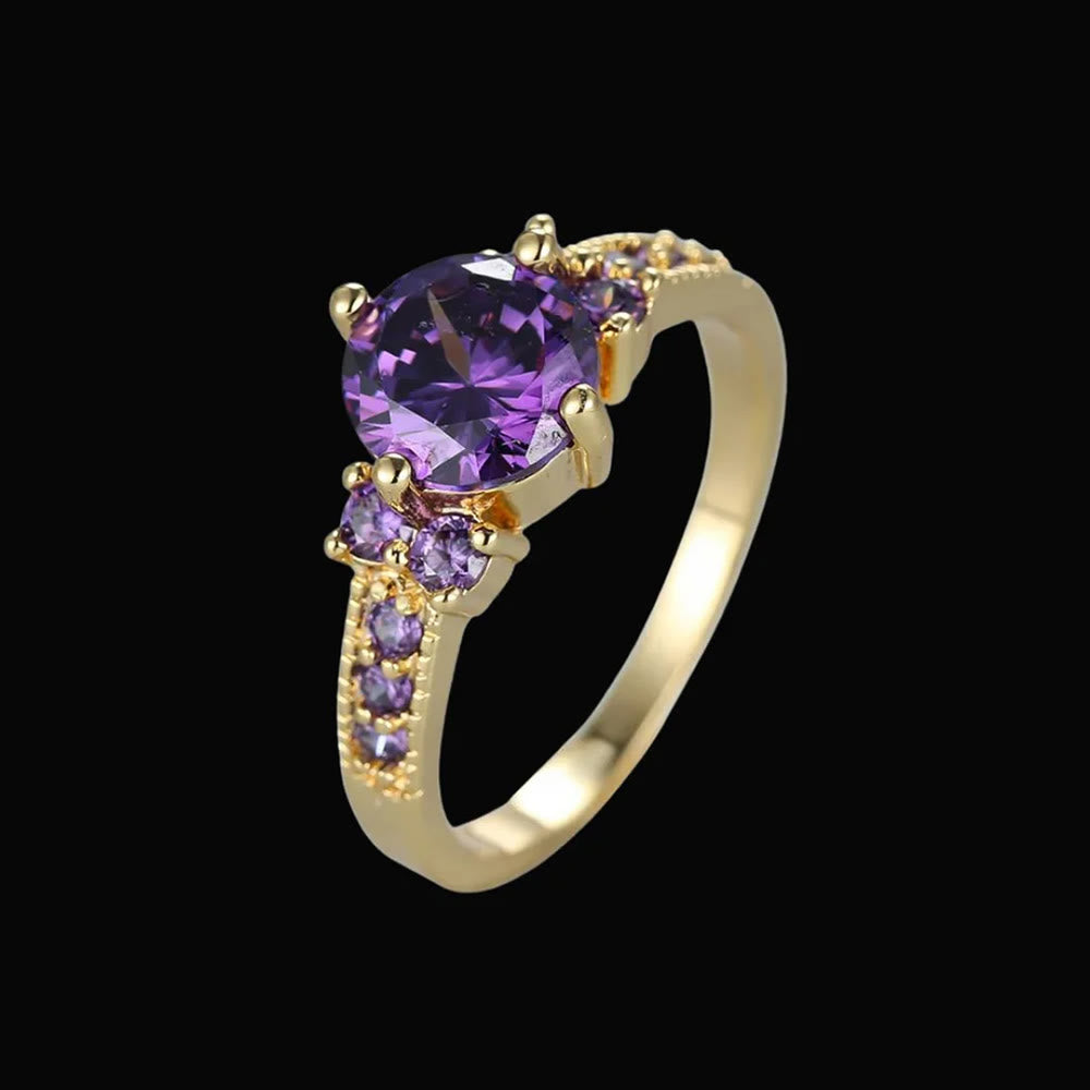 Midnight Blossom of Freyja Ring