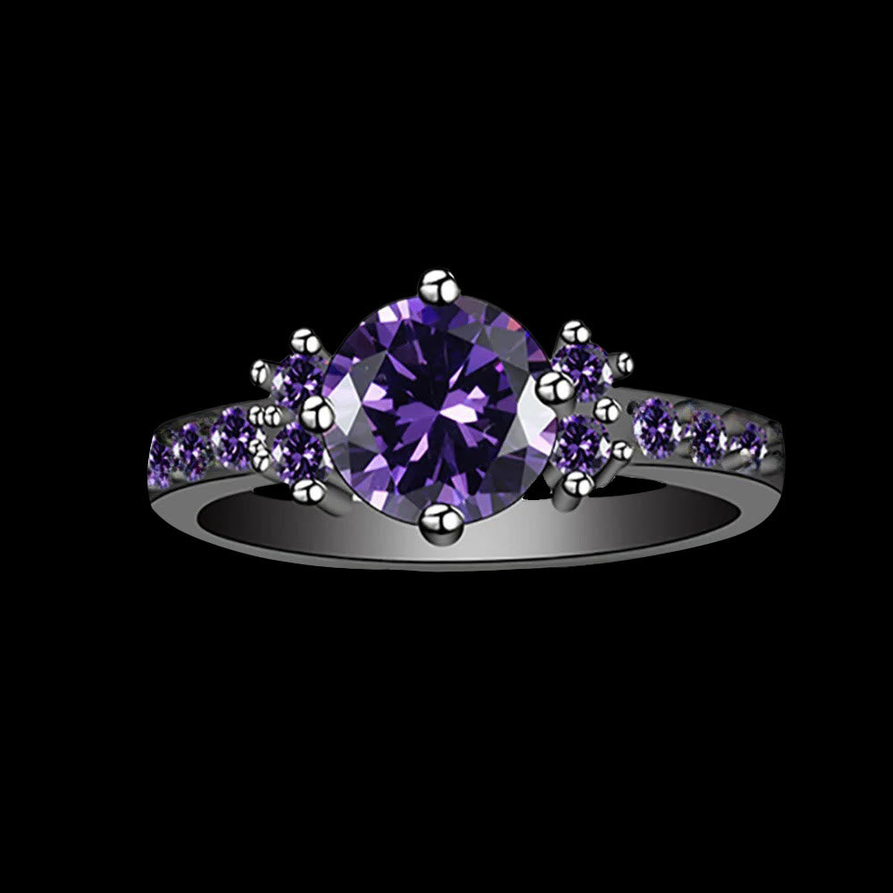 Midnight Blossom of Freyja Ring
