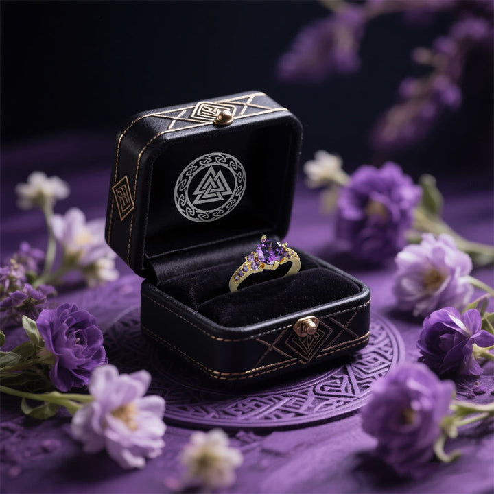 Midnight Blossom of Freyja Ring