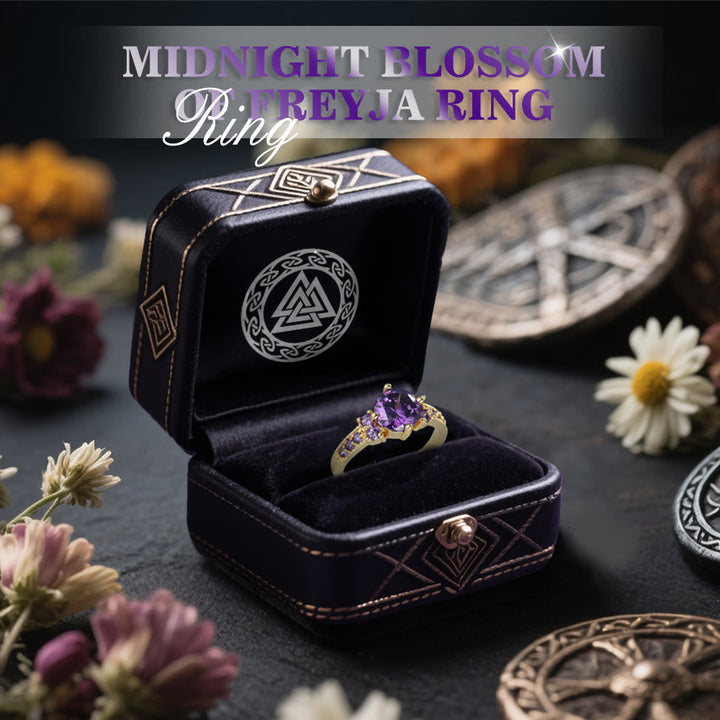 Midnight Blossom of Freyja Ring