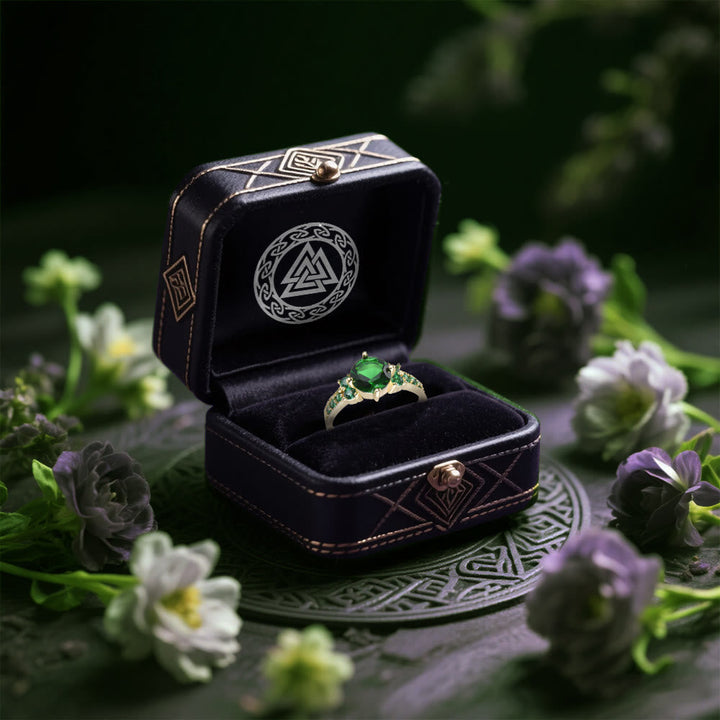 Midnight Blossom of Freyja Ring