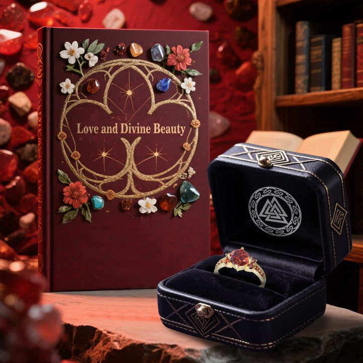 Midnight Blossom of Freyja Ring