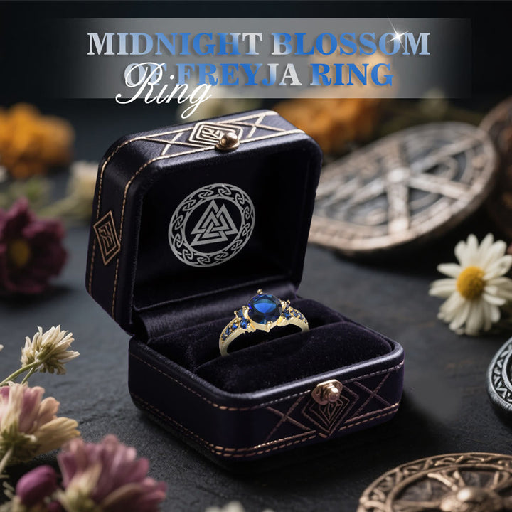 Midnight Blossom of Freyja Ring