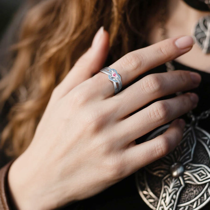 Freya's Winter Heart Rose Ring