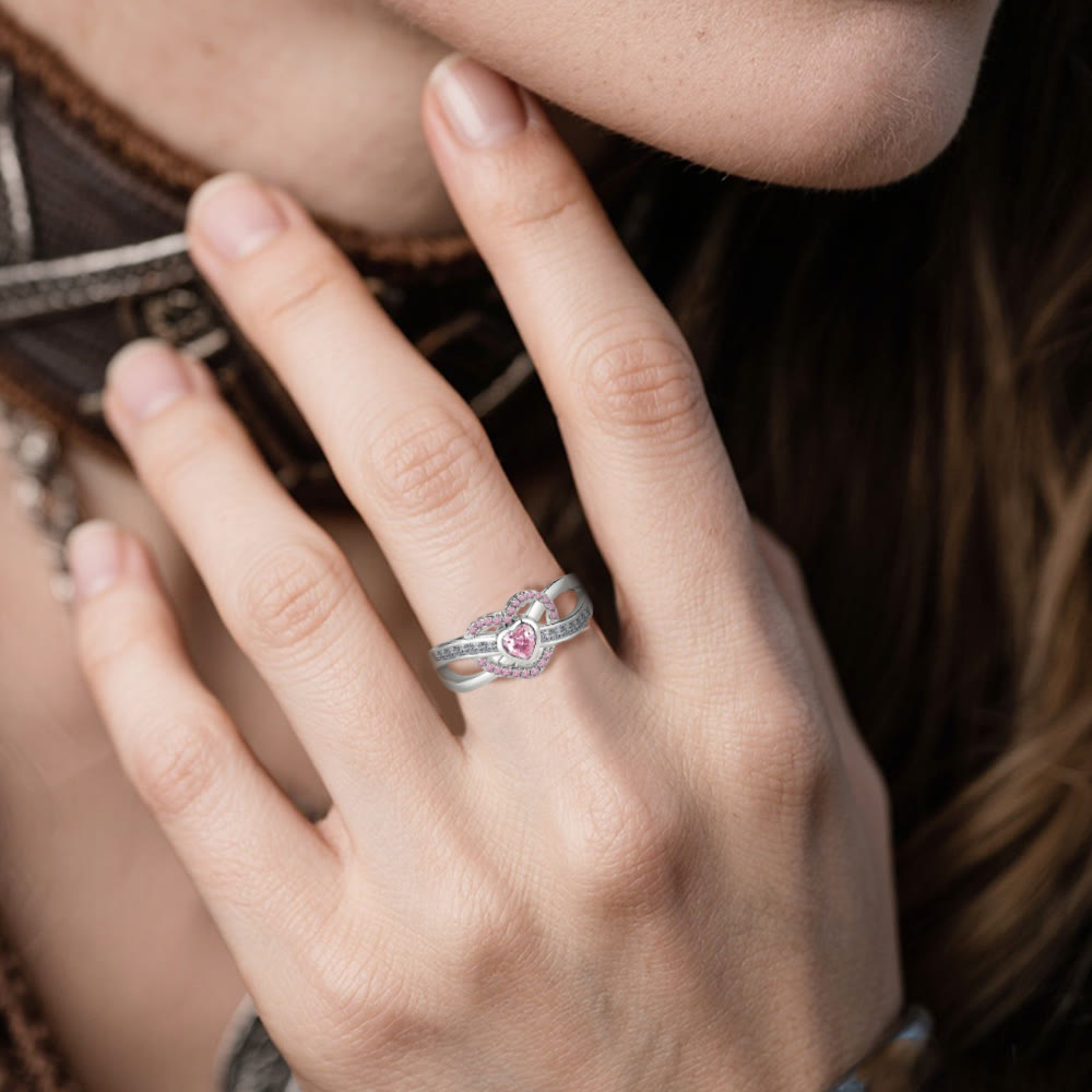 Freya's Winter Heart Rose Ring