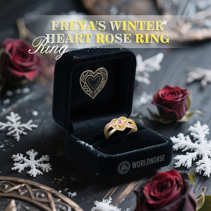 Freya's Winter Heart Rose Ring