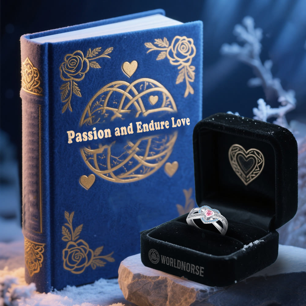 Freya's Winter Heart Rose Ring
