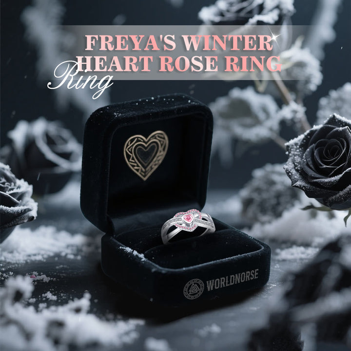 Freya's Winter Heart Rose Ring