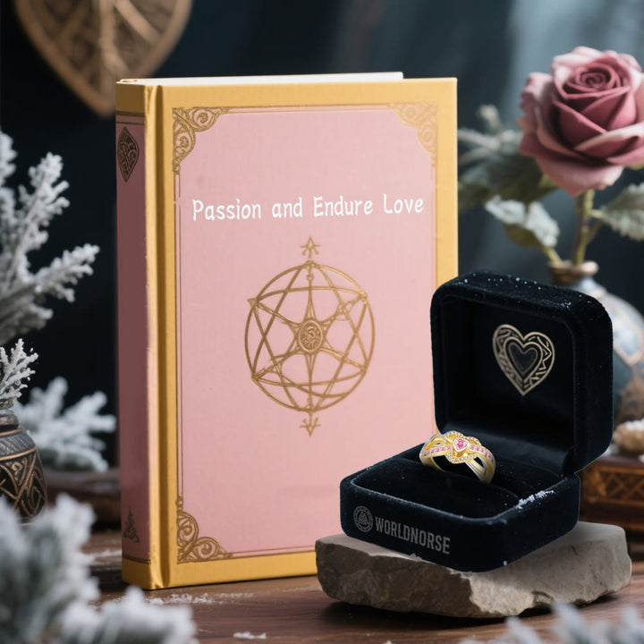 Freya's Winter Heart Rose Ring