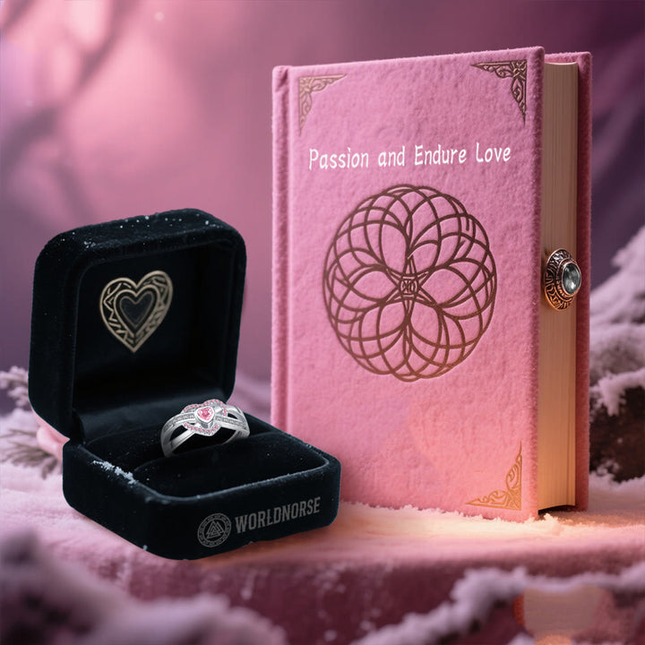 Freya's Winter Heart Rose Ring