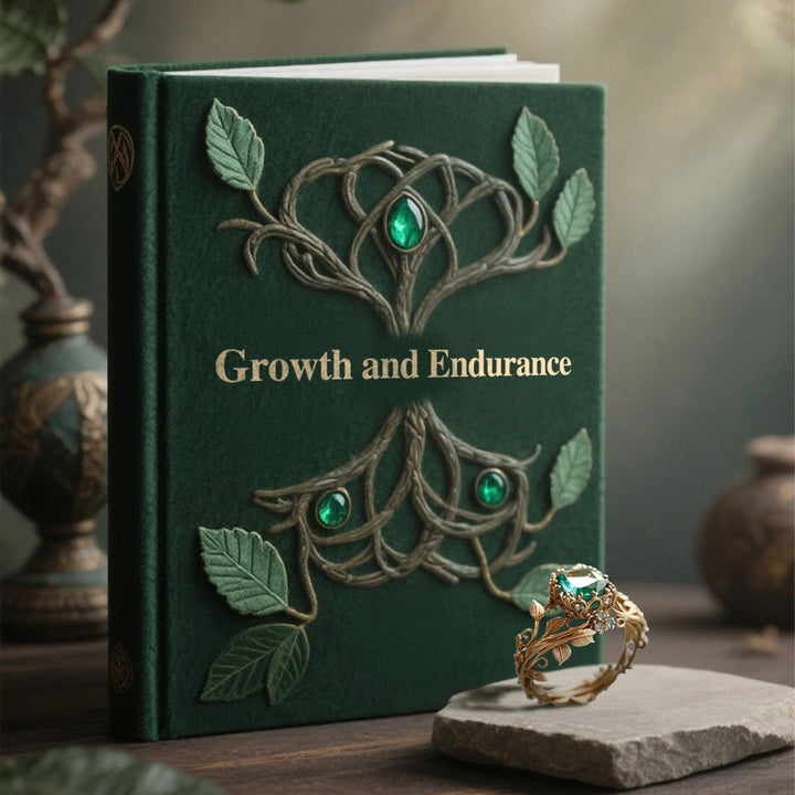 Emerald Yggdrasil Ring