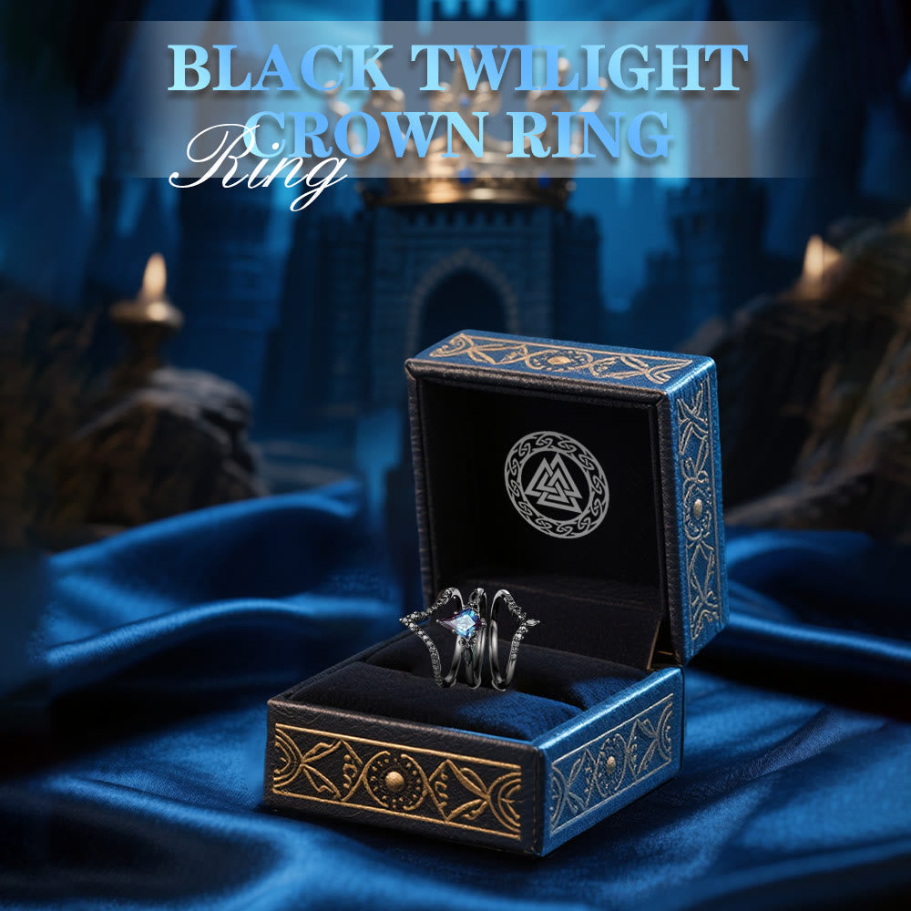 Black Twilight Crown Ring