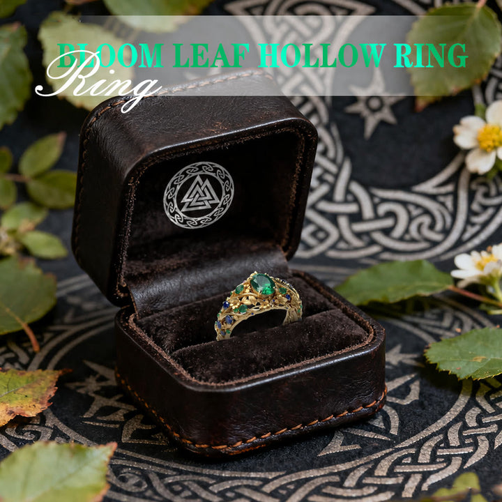 Bloom Leaf Hollow Ring