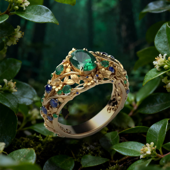 Bloom Leaf Hollow Ring