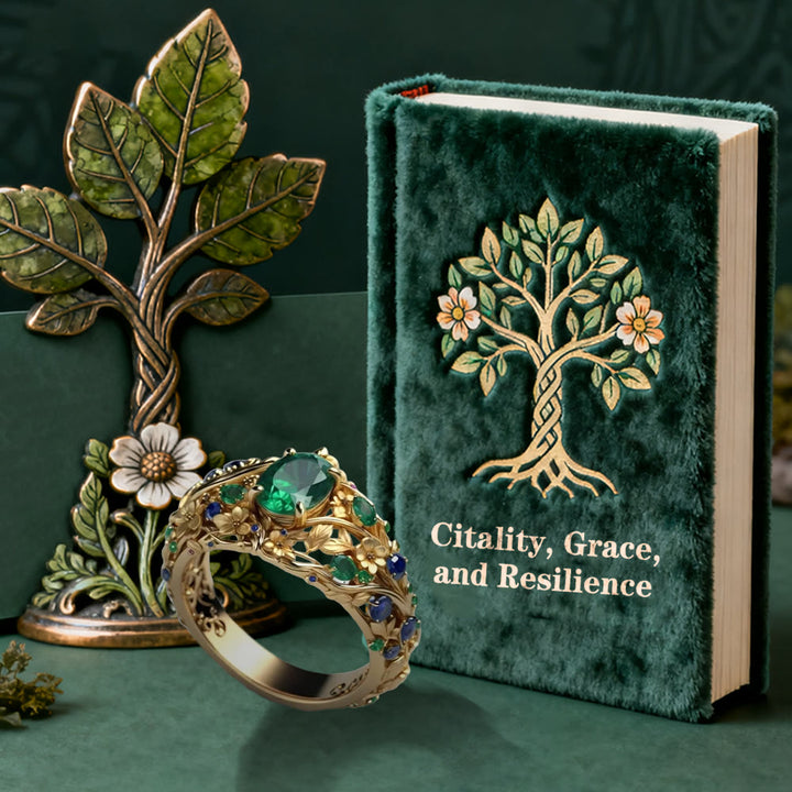 Bloom Leaf Hollow Ring