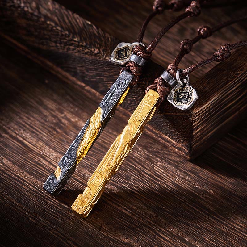 Handcrafted 999 Silver Flowing Fire Twisted Necklace